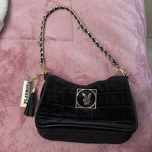 Playboy Black Quilted Women's Bag